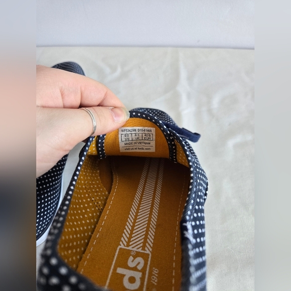 Keds Navy Polka Dot Sneakers - Picture 3 of 4